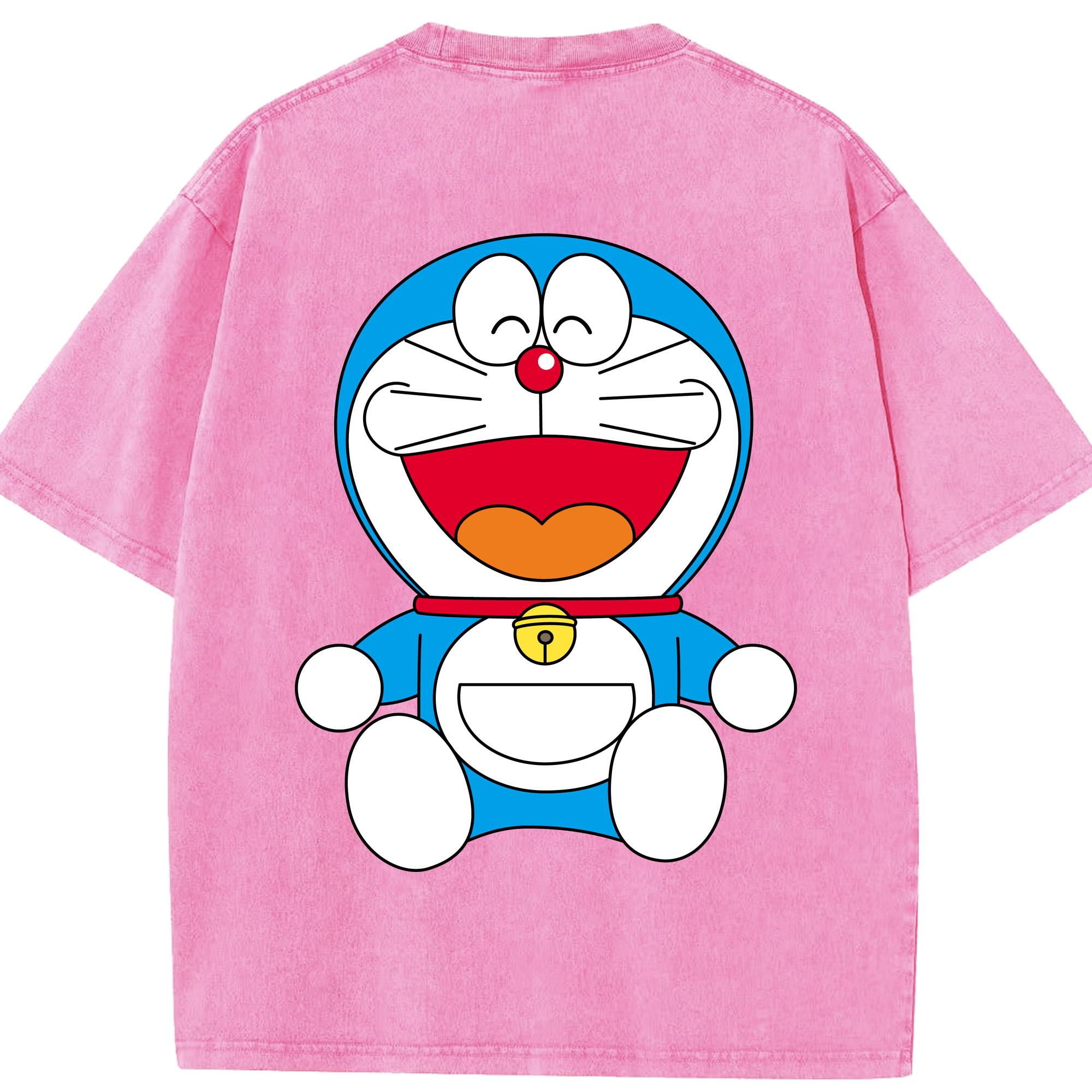 （画像用） ドラえもん Doraemon 綿100% ヴィンテージ風 半袖Tシャツ（背面プリント）